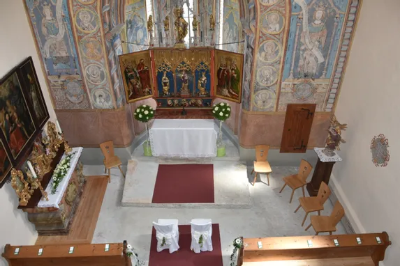 Kapelle von oben Burg Mauterndorf